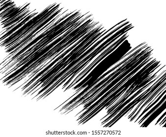White and black vector. Grunge background. Abstract brush pattern.