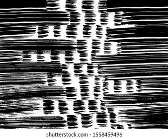White and black vector. Grunge background. Abstract brush pattern.