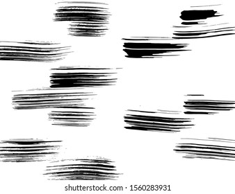 White and black vector. Grunge background. Abstract brush pattern.