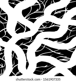 White and black vector. Grunge background. Abstract brush pattern.