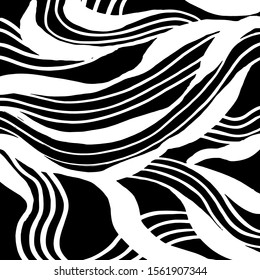 White and black vector. Grunge background. Abstract brush pattern.