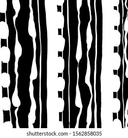 White and black vector. Grunge background. Abstract brush pattern.