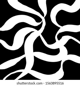 White and black vector. Grunge background. Abstract brush pattern.