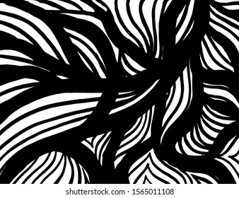 White and black vector. Grunge background. Abstract brush pattern.