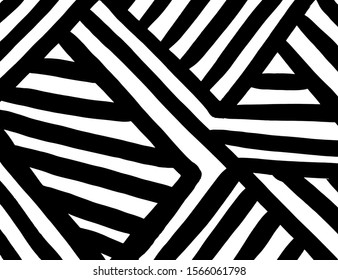 White and black vector. Grunge background. Abstract brush pattern.
