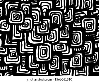 White and black vector. Grunge background. Abstract brush pattern.