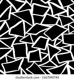 White and black vector. Grunge background. Abstract brush pattern.