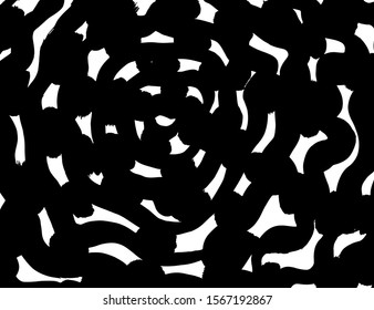 White and black vector. Grunge background. Abstract brush pattern.