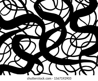 White and black vector. Grunge background. Abstract brush pattern.