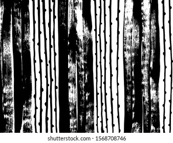 White and black vector. Grunge background. Abstract brush pattern.
