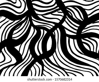 White and black vector. Grunge background. Abstract brush pattern.