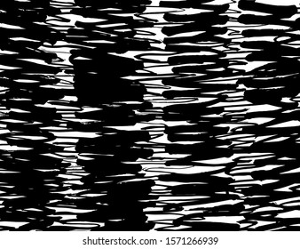 White and black vector. Grunge background. Abstract brush pattern.