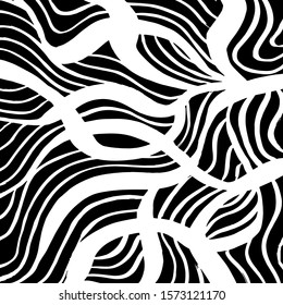 White and black vector. Grunge background. Abstract brush pattern.