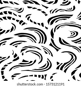 White and black vector. Grunge background. Abstract brush pattern.