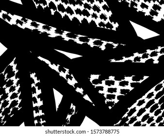 White and black vector. Grunge background. Abstract brush pattern.