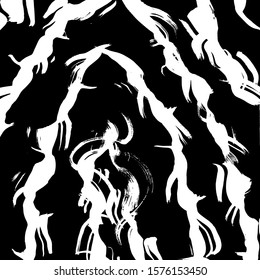 White and black vector. Grunge background. Abstract brush pattern.