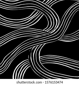 White and black vector. Grunge background. Abstract brush pattern.