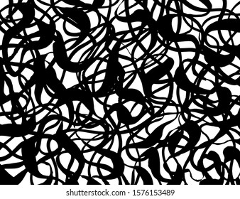 White and black vector. Grunge background. Abstract brush pattern.