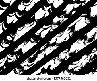 White and black vector. Grunge background. Abstract brush pattern.