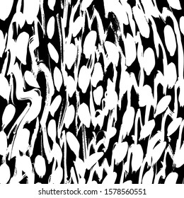 White and black vector. Grunge background. Abstract brush pattern.