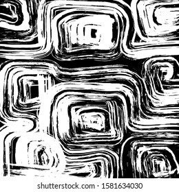 White and black vector. Grunge background. Abstract brush pattern.