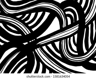 White and black vector. Grunge background. Abstract brush pattern.