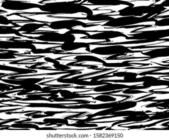 White and black vector. Grunge background. Abstract brush pattern.