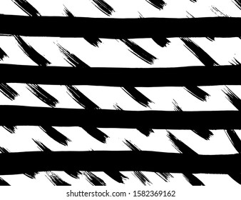 White and black vector. Grunge background. Abstract brush pattern.