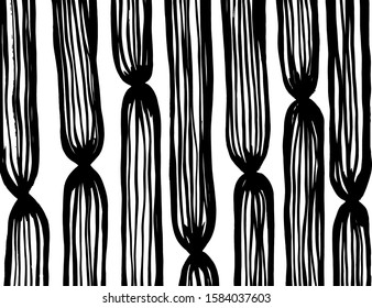 White and black vector. Grunge background. Abstract brush pattern.