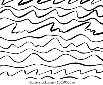 White and black vector. Grunge background. Abstract brush pattern.
