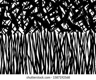 White and black vector. Grunge background. Abstract brush pattern.