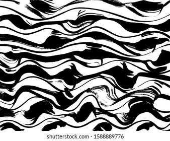 White and black vector. Grunge background. Abstract brush pattern.