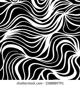 White and black vector. Grunge background. Abstract brush pattern.