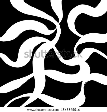 White and black vector. Grunge background. Abstract brush pattern.