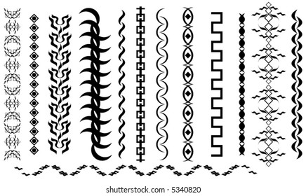 White and black vector pattern for design.