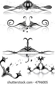 White and black vector pattern with shadows. For download all my pattern - search "ozerina"