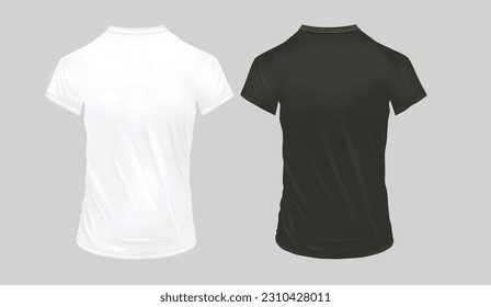 Camiseta Vector blanca y negra