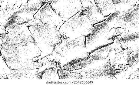 White and black wall background with concrete texture. Stone pattern with subtle black and black paint effect, resembling cement. vector illustration isolated