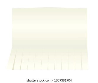White blank announce notice. vector