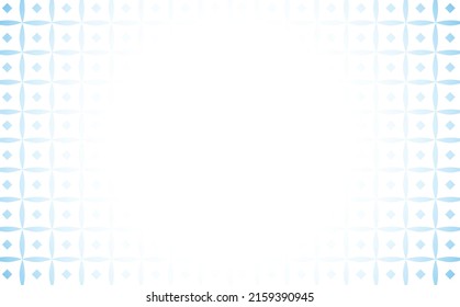 Fondo blanco en blanco con un patrón de baldosas azul oscuro. Fondo para tarjeta, portada, fondo y fondo de pantalla.