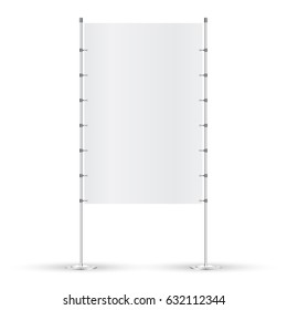 white blank banner flag