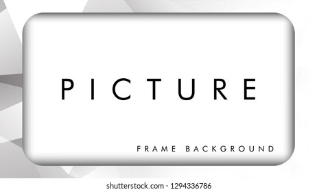 White blank banners with triangle background .ready use frame for your picture .Vector illustration EPS 10