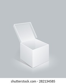 White blank box with empty space - Illustration