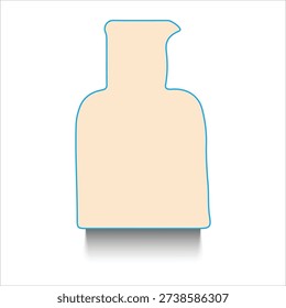 White blank card on white background with paper and office elements..