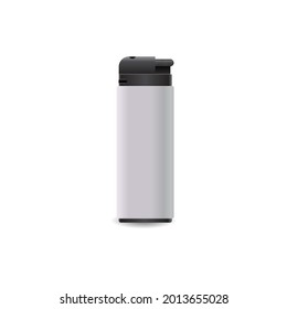 white blank cigarette lighters template, isolated on white background. vector illustration