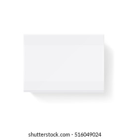 White Blank Closed Matchbook, Match Box Vector Illustration