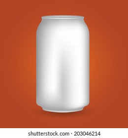 White Blank Drink Can