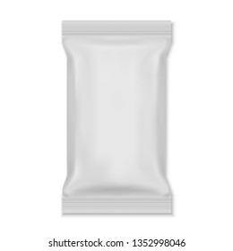 White Blank Foil Food Snack Sachet Bag Packaging