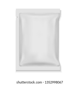 White Blank Foil Food Snack Sachet Bag Packaging