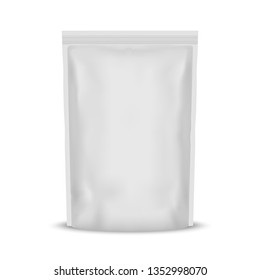 White Blank Foil Food Snack Sachet Bag Packaging